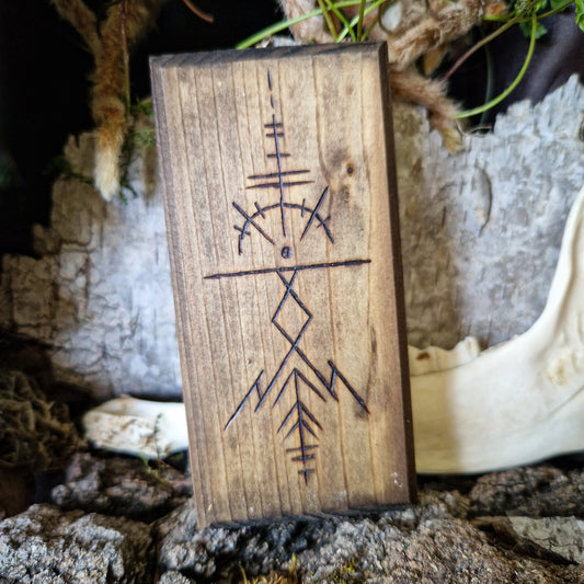 Human rune wall hanger