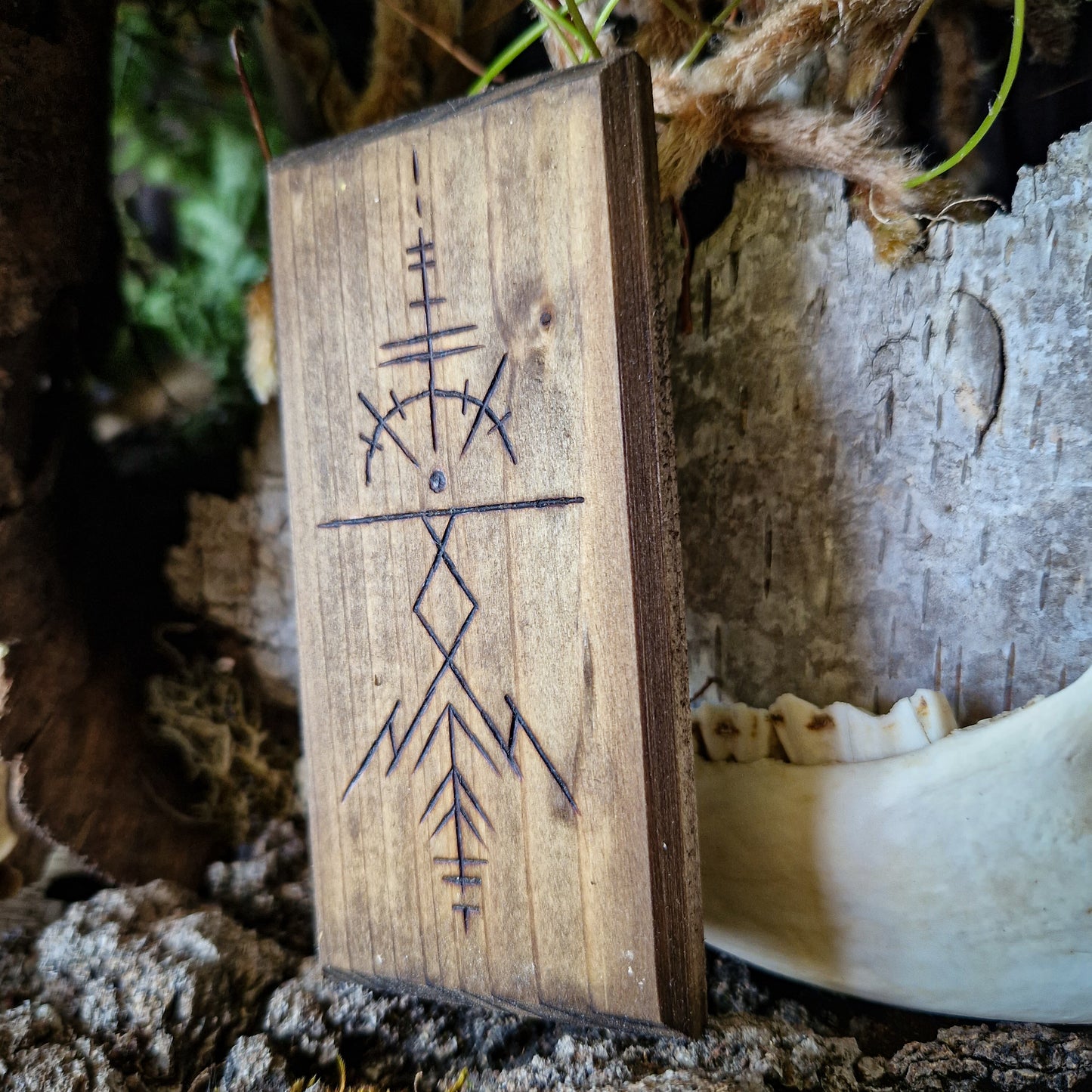 Human rune wall hanger