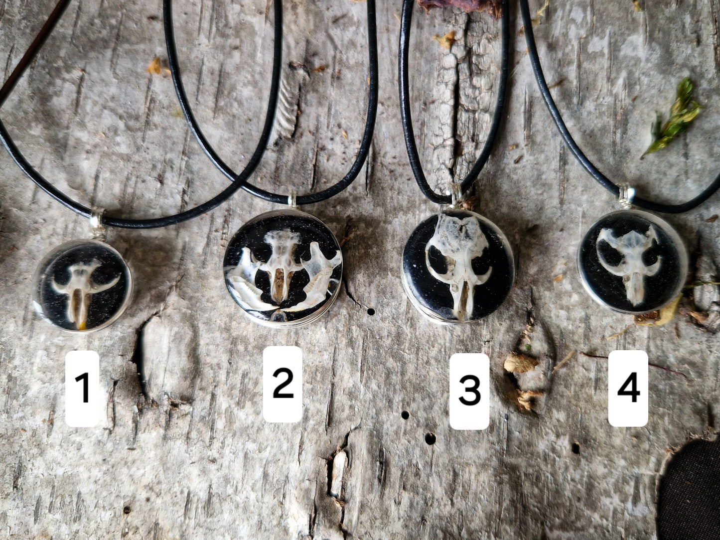 Mouse skull pendants